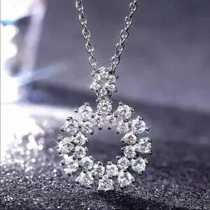 925 Silver Luxury Diamond Necklace